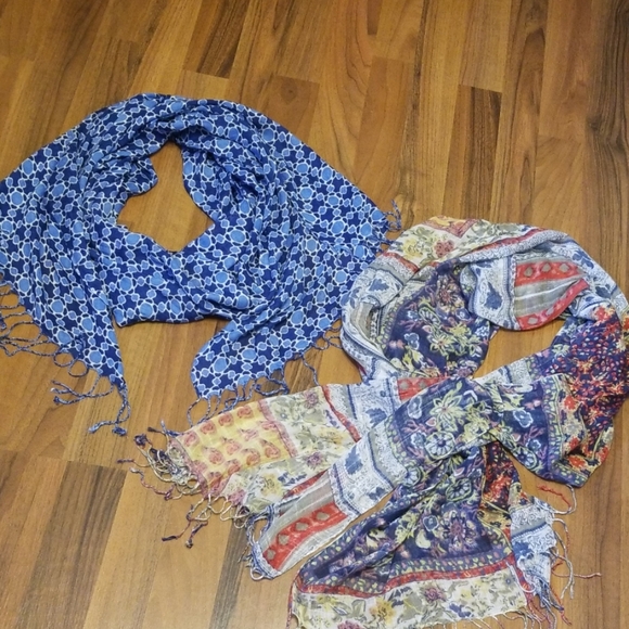 Accessories - 3/$15 or 5/$25 Bundle of Two Long Print Scarves